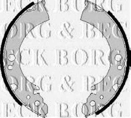 BORG & BECK BBS6163 Комплект тормозных колодок