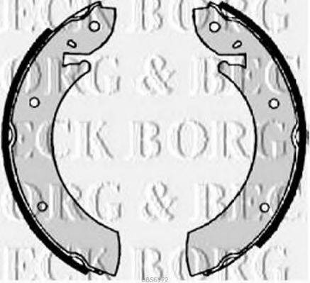 Комплект тормозных колодок BORG & BECK BBS6172