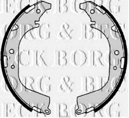 BORG & BECK BBS6182 Комплект тормозных колодок