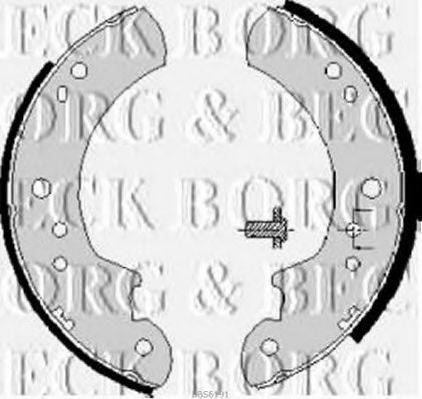 BORG & BECK BBS6191 Комплект тормозных колодок