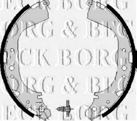BORG & BECK BBS6193 Комплект тормозных колодок