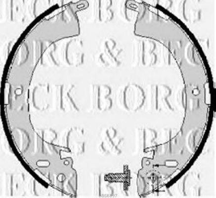 BORG & BECK BBS6197 Комплект тормозных колодок