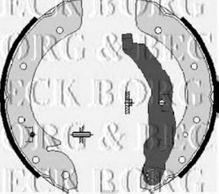 Комплект тормозных колодок BORG & BECK BBS6207
