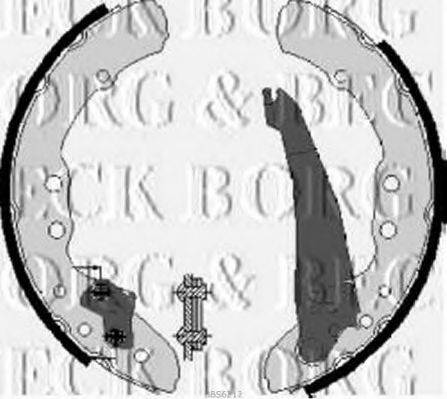 BORG & BECK BBS6212 Комплект тормозных колодок