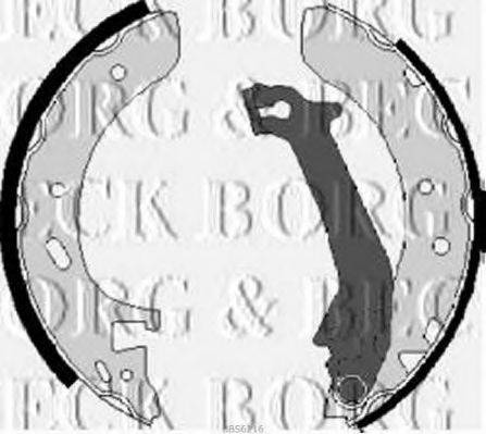 Комплект тормозных колодок BORG & BECK BBS6216