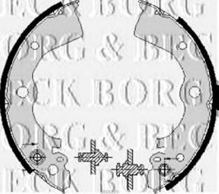 BORG & BECK BBS6226 Комплект тормозных колодок