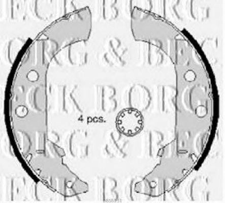 Комплект тормозных колодок BORG & BECK BBS6231