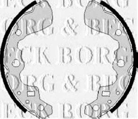 BORG & BECK BBS6237 Комплект тормозных колодок