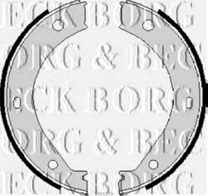 BORG & BECK BBS6239 Комплект тормозных колодок