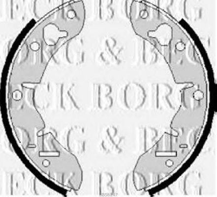 BORG & BECK BBS6247 Комплект тормозных колодок