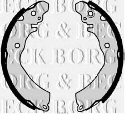 BORG & BECK BBS6254 Комплект тормозных колодок