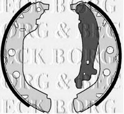 Комплект тормозных колодок BORG & BECK BBS6255