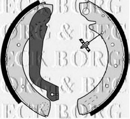 BORG & BECK BBS6258 Комплект тормозных колодок