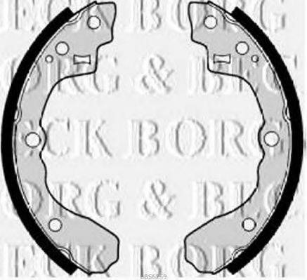 BORG & BECK BBS6259 Комплект тормозных колодок