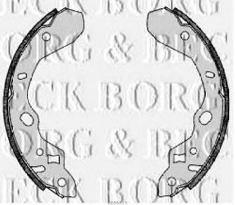 BORG & BECK BBS6275 Комплект тормозных колодок