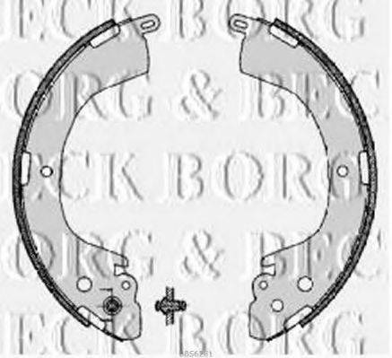 Комплект тормозных колодок BORG & BECK BBS6281