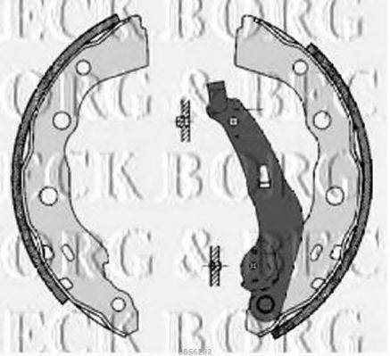 BORG & BECK BBS6282 Комплект тормозных колодок