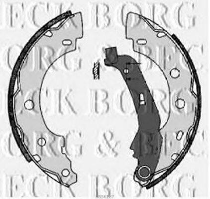 BORG & BECK BBS6287 Комплект тормозных колодок