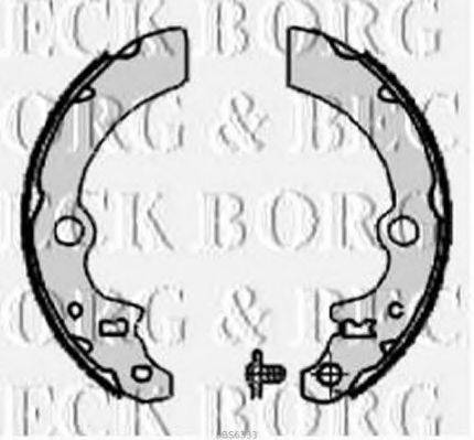 BORG & BECK BBS6333 Комплект тормозных колодок