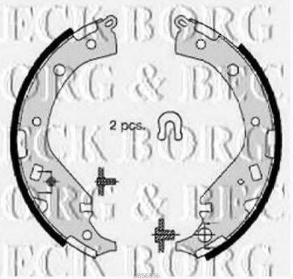 BORG & BECK BBS6336 Комплект тормозных колодок