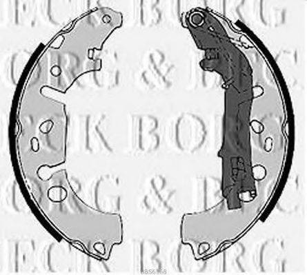 BORG & BECK BBS6368 Комплект тормозных колодок