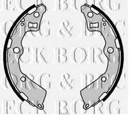 BORG & BECK BBS6397 Комплект тормозных колодок