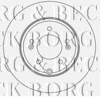Тормозной диск BORG & BECK BBD4525