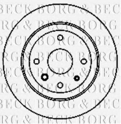 BORG & BECK BBD5158 Тормозной диск