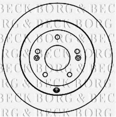 BORG & BECK BBD5160 Тормозной диск