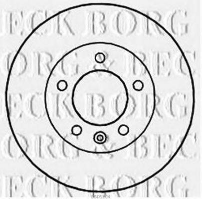BORG & BECK BBD5164 Тормозной диск