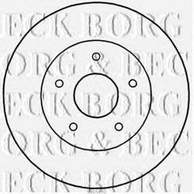 BORG & BECK BBD5192 Тормозной диск