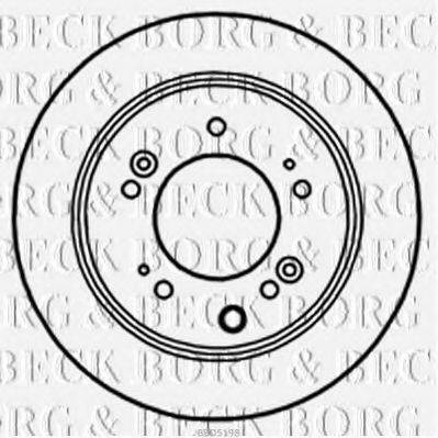BORG & BECK BBD5198 Тормозной диск