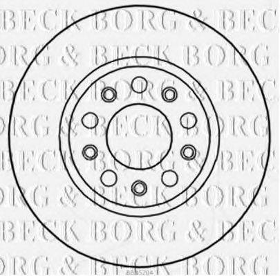 BORG & BECK BBD5204 Тормозной диск