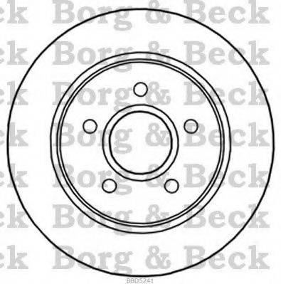 BORG & BECK BBD5241 Тормозной диск