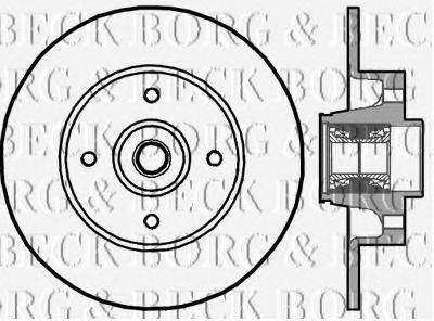 BORG & BECK BBD5896S Тормозной диск