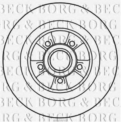 BORG & BECK BBD5974S Тормозной диск