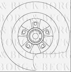 Тормозной диск BORG & BECK BBD6036S