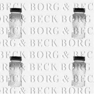 Комплектующие, колодки дискового тормоза BORG & BECK BBK1027