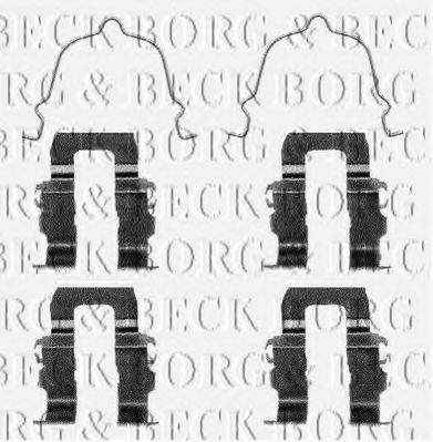 BORG & BECK BBK1080 Комплектующие, колодки дискового тормоза