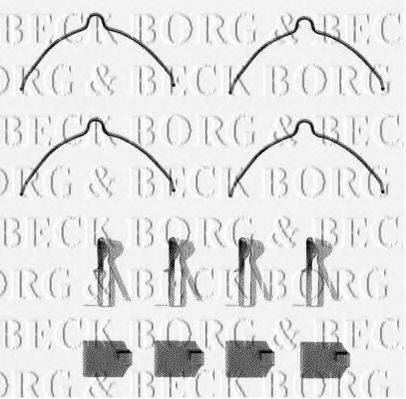BORG & BECK BBK1084 Комплектующие, колодки дискового тормоза