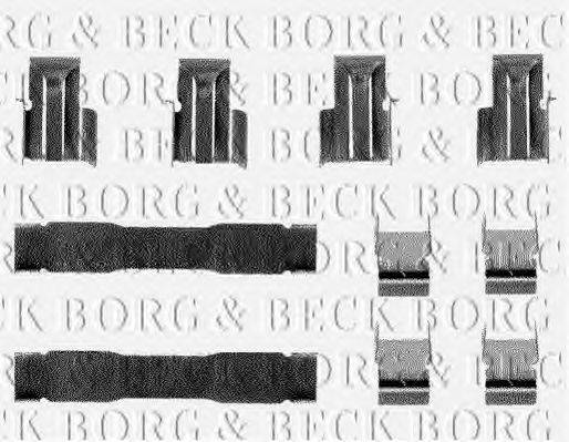 Комплектующие, колодки дискового тормоза BORG & BECK BBK1094