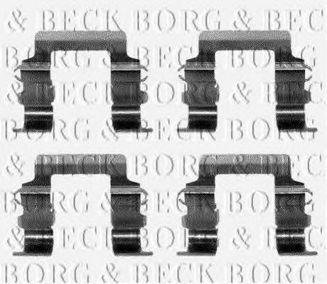 BORG & BECK BBK1099 Комплектующие, колодки дискового тормоза