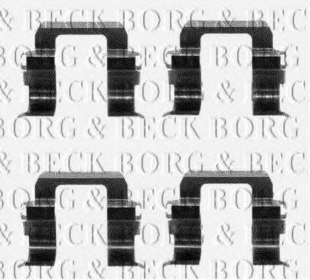 BORG & BECK BBK1107 Комплектующие, колодки дискового тормоза