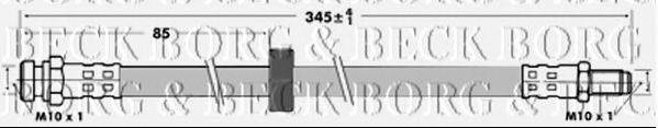 Тормозной шланг BORG & BECK BBH6988