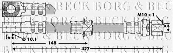 Тормозной шланг BORG & BECK BBH6829