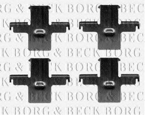 BORG & BECK BBK1116 Комплектующие, колодки дискового тормоза