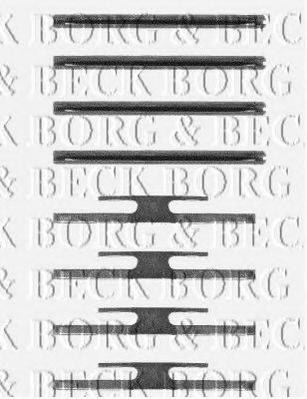 BORG & BECK BBK1118 Комплектующие, колодки дискового тормоза