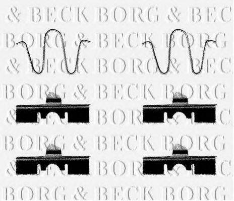 Комплектующие, колодки дискового тормоза BORG & BECK BBK1138