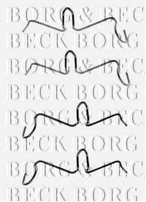 BORG & BECK BBK1187 Комплектующие, колодки дискового тормоза