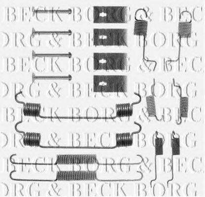 BORG & BECK BBK6054 Комплектующие, колодки дискового тормоза